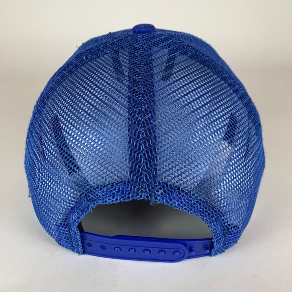 Golden State Warriors NBA Blue New Era 9Forty Snapback Trucker Hat - Picture 3 of 6